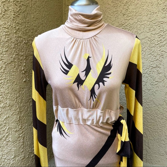 Vintage multicolored Samantha Treacy silk dress - Picture 2 of 13